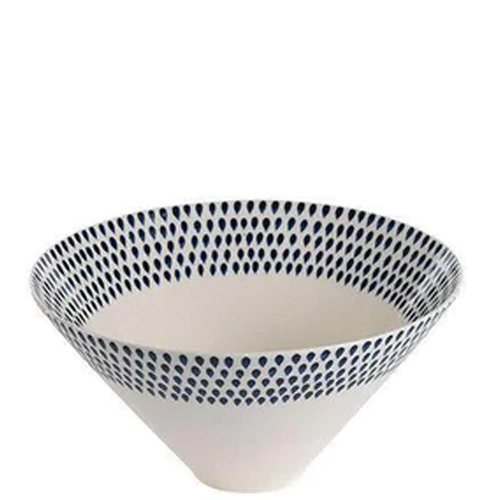 Nkuku Indigo Drop Large Serving Bowl